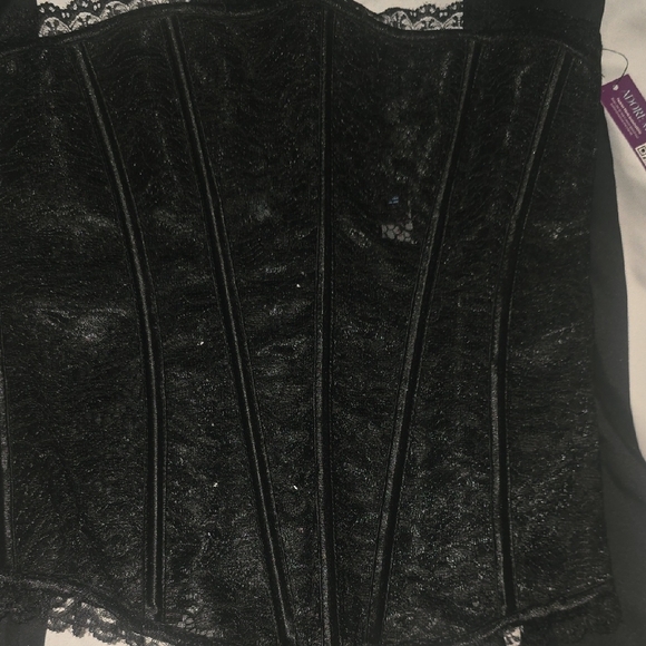 Adore Me Beautiful Elegant Black Lace Corset Top (NWT)(S)✨️🖤✨️ - Picture 2 of 8
